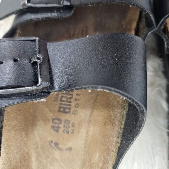 BIRKENSTOCK Arizona Birko-Flor Slide Sandal SIZE (40) W 9 BLACK - Picture 3 of 10
